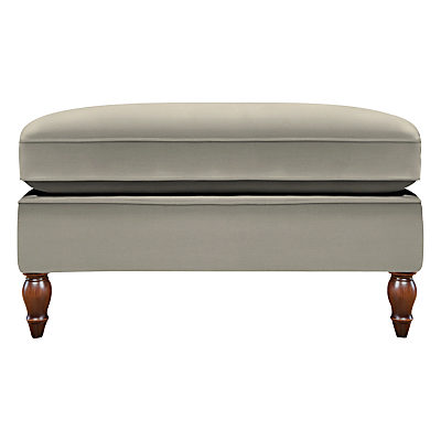 Duresta Vaughan Footstool, Umber Leg Canterbury Linen Grey